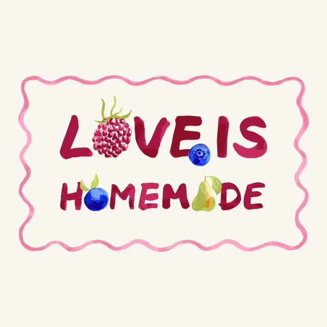 Kissen Love Is Homemade
