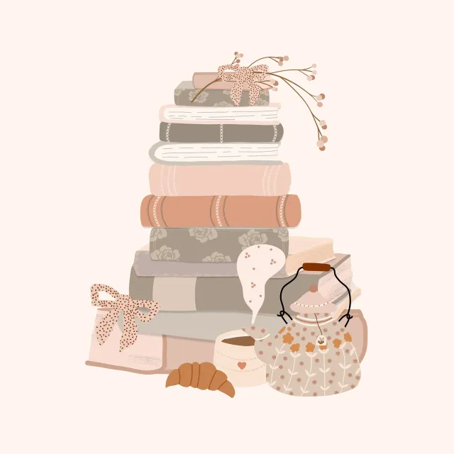 Kissen Kleine Auszeit mit B&uuml;chern