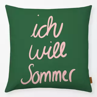 Kissen Ich will sommer gr&uuml;n