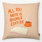 Kissen 21 - Kissen All you need is books & coffee