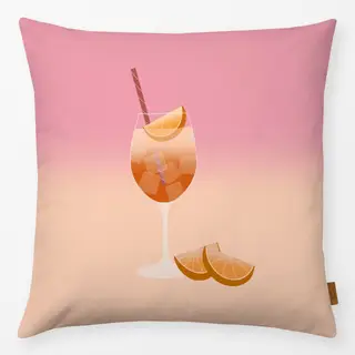 Kissen Spritz Verlauf Rosa