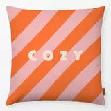 Kissen 22 - Kissen Cozy gestreift pink & orange