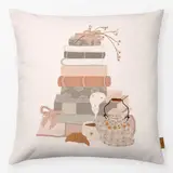Kissen 8 - Kissen Kleine Auszeit mit B&uuml;chern