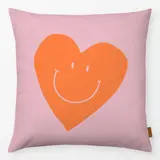 Kissen 25 - Kissen Smile Heart Rosa